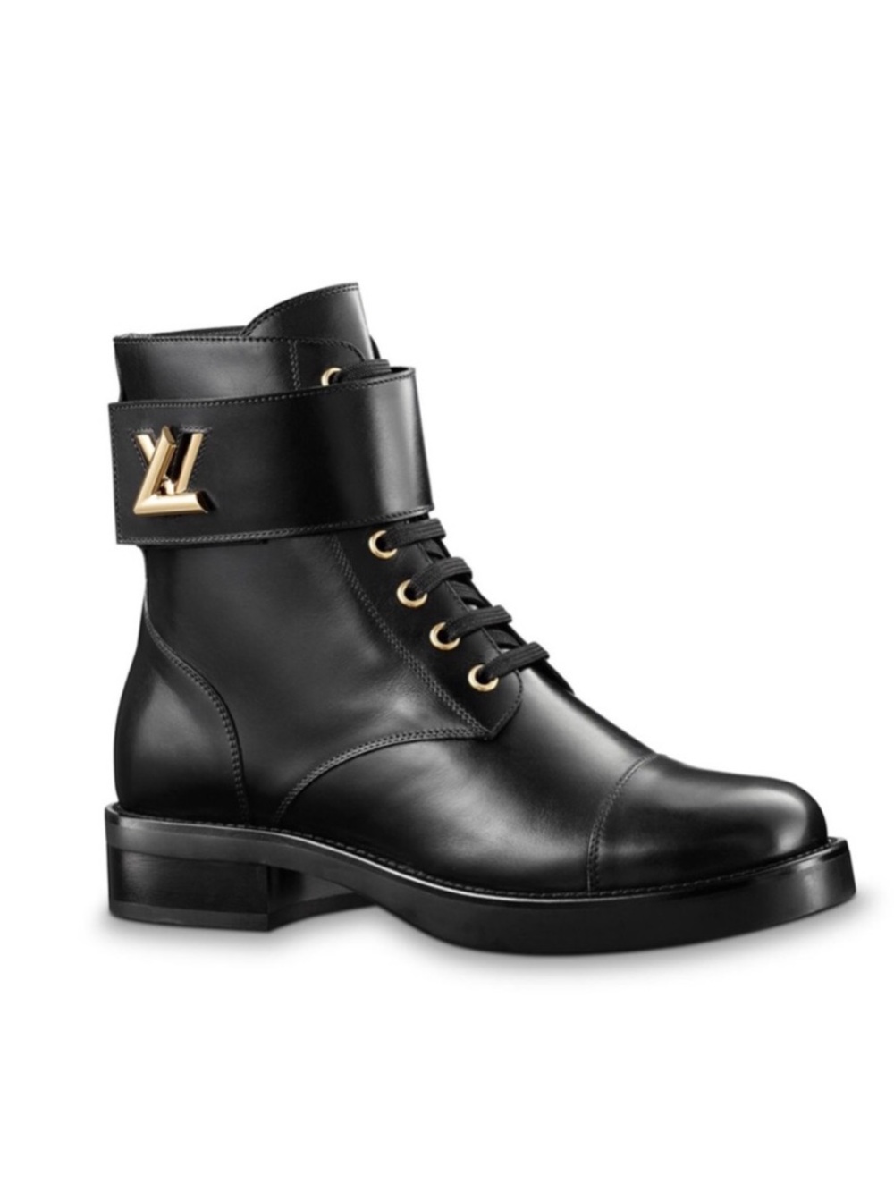 Louis Vuitton Wonderland Ranger LV Logo Lace Up Combat Boot size 41